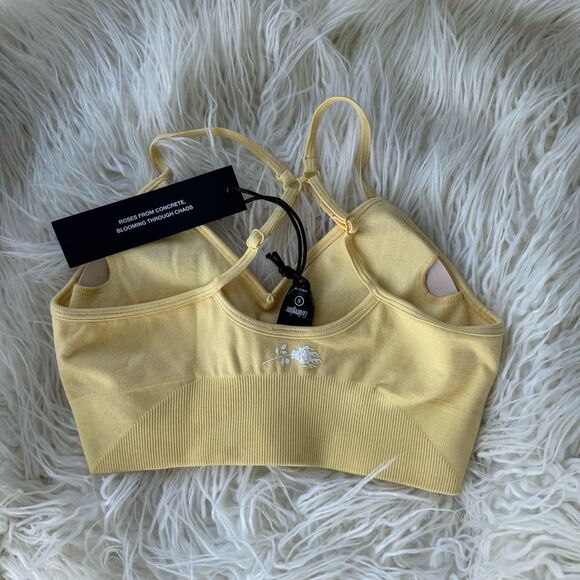 Civil Regime Pastel Yellow Kelly Seamless Bra Size Small - Picture 5 of 6